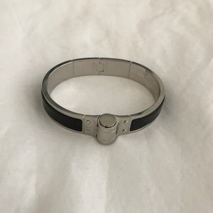 New Authentic Hermes Black Uni Hinged Bracelet